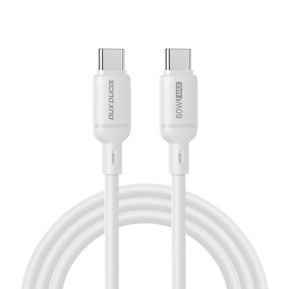 Силиконовый кабель 60W разъем с USB-C на USB-C, длина 100см (1м), серия SILI Series от Dux Ducis