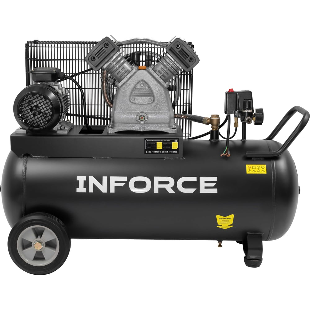 Ременной компрессор Inforce (100 л; 10 бар; 420 л/мин) IBCV-100L-3P/420