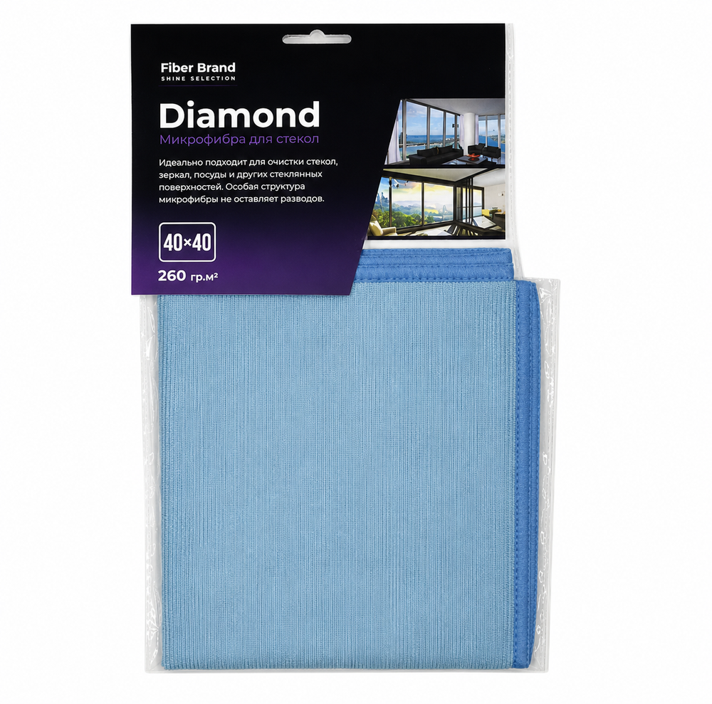 Микрофибра для стекол Diamond 40*40