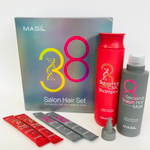 Набор для волос MASIL 38 Salon Hair Set (Big) (mask 200 мл+8 мл*2+ shampoo 300 мл+8мл*2).