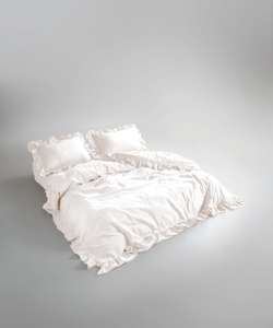 Lımasso КПБ 4 пр. Stonewashed Exclusıve Snow White пододеяльник 200*220, простынь 240*260, наволочки 50*70 2шт