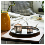 Подсвечник IKEA BERGGRAN (БЕРГГРАН), Серый, Металл, 9 см