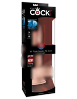 Фаллоимитатор King Cock Plus 10" Triple Density Fat Cock with Balls - Flesh Pipedream 572221PD