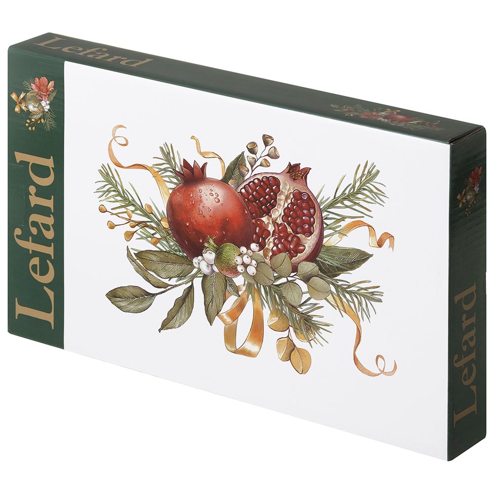 БЛЮДО ОВАЛЬНОЕ LEFARD "ГРАНАТ" 25*14,5*2,5 СМ (КОР=24ШТ.)