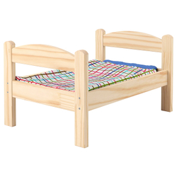 IKEA DUKTIG  (ИКЕА ДУКТИГ)  -  Кроватка для кукол - сосна/разноцветная