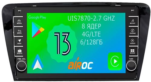 Магнитола для Skoda Octavia A7 2013-2020 - Airoc AB-3201 (кнопки и крутилки), Android 13, Быстрая, SIM-слот, CarPlay