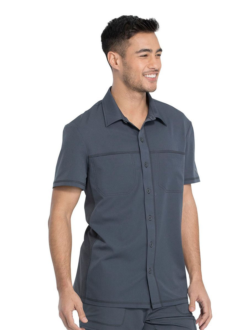 Топ медицинский мужской Dickies Dynamix DK820, серый, S