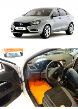 Автоковрики для Lada Vesta и Vesta Cross