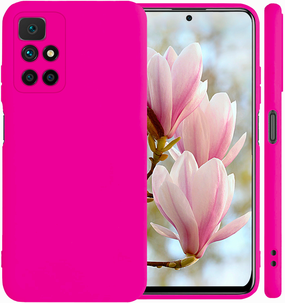 Мягкий Soft Touch чехол из силикона для REDMI 10 с бархатной подкладкой