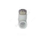 Тройник PP-R комбинированный белый Дн 20х1/2" с накидной гайкой VALFEX 10140020