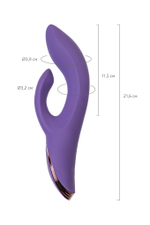 Фиолетовый вибратор-кролик Fingie с функцией Come-Hither - 21,6 см. (Цвет: фиолетовый)