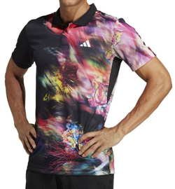 Мужское теннисное поло Adidas Melbourne Tennis Heat Rdy Freelift Polo Shirt - разноцветный/black