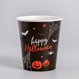 Стакан бумажный Happy halloween, 10 шт, 250 мл