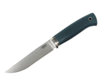 Нож Норт Эксперт, N690, микарта изумрудная насечка, гарда мельхиор, 349.5352