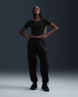 Брюки спортивные женские NIKE W NSW PHNX FLC HR OS PANT 2