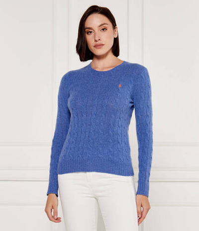 Шерстяной свитер JULIANNA POLO RALPH LAUREN - голубой(211910421)
