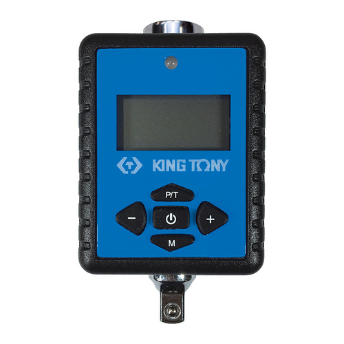 KING TONY (34207-1A) Динамометрический адаптер серии "DIGITAL", 1/4", 6-30 Нм, для левой и правой резьбы, кейс