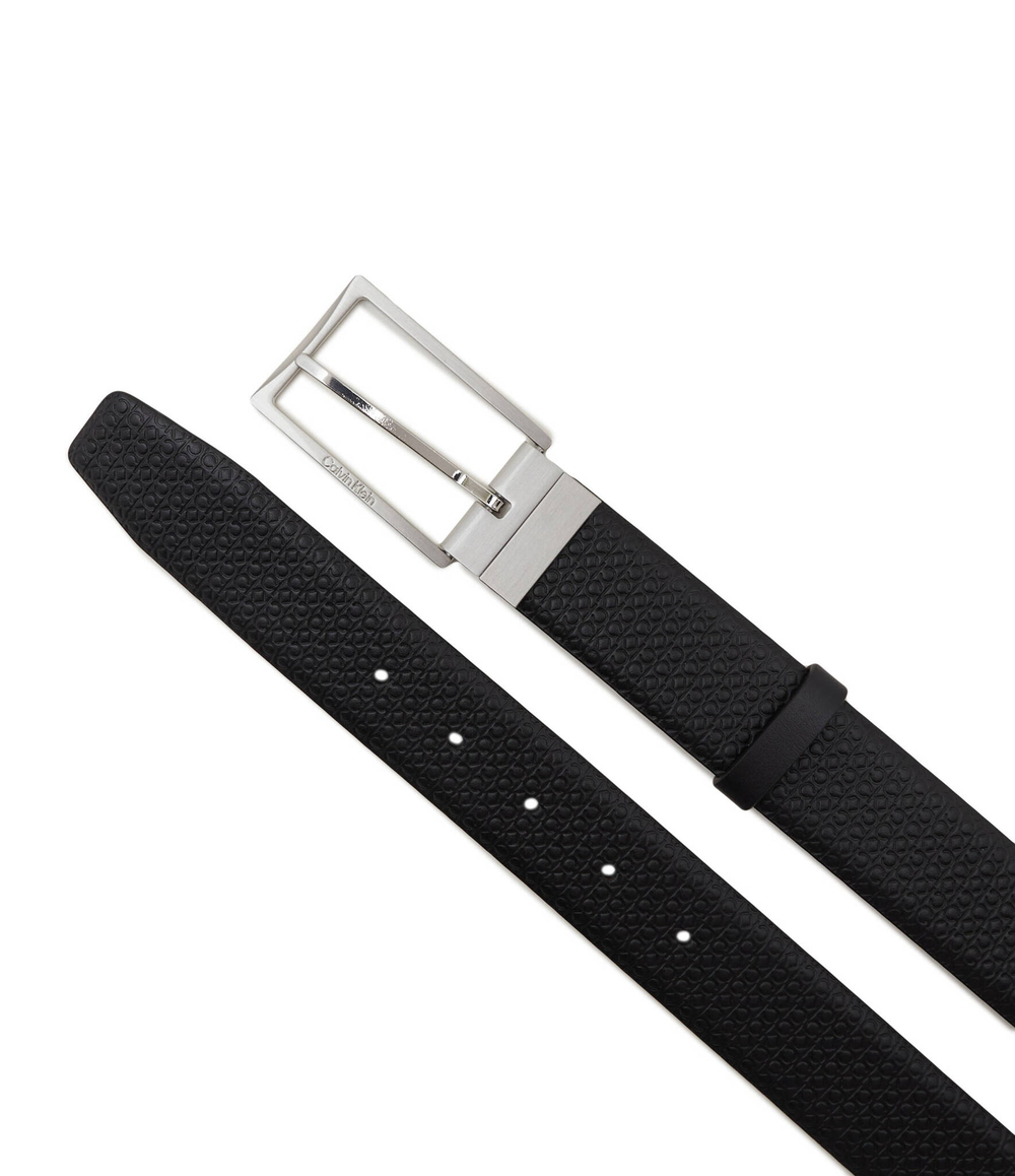 Двухсторонний кожаный ремень ADJ/REV SLIM FRAME MONO 35MM Calvin Klein - черный(K50K510927)
