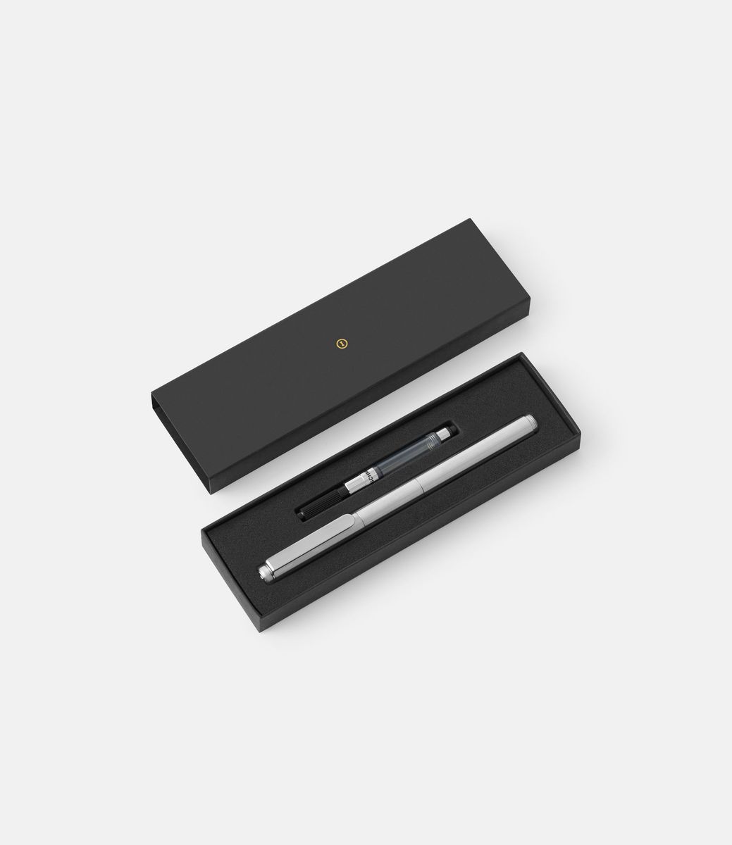 Inventery Pocket Fountain Pen Steel — карманная перьевая ручка