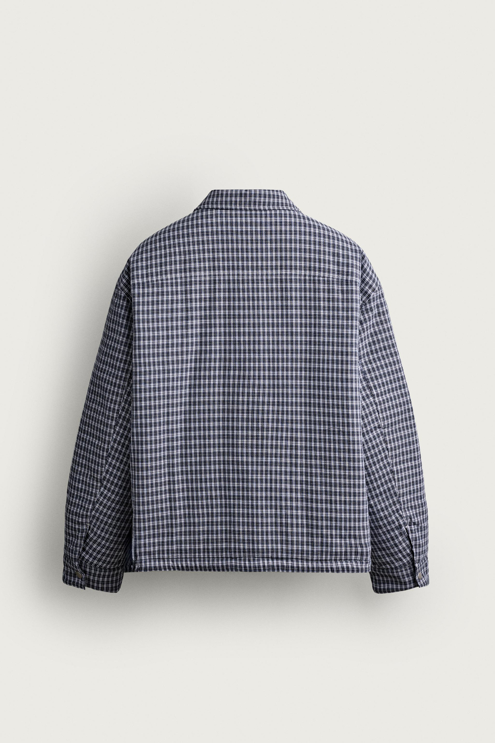 СТЕГАНАЯ КУРТКА-РУБАШКА В КЛЕТКУ — ZARA