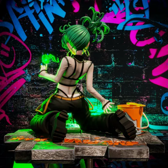 Tatsumaki street paints - One Punch Man
