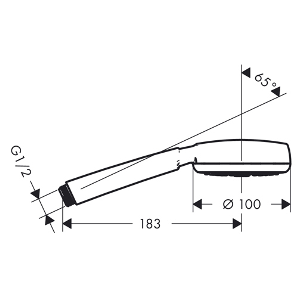 Ручной душ Hansgrohe Crometta 100 1jet 26825400