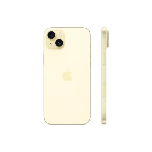 Смартфон Apple iPhone 15 Plus 128GB, Nano-SIM + eSIM, Yellow (Желтый)