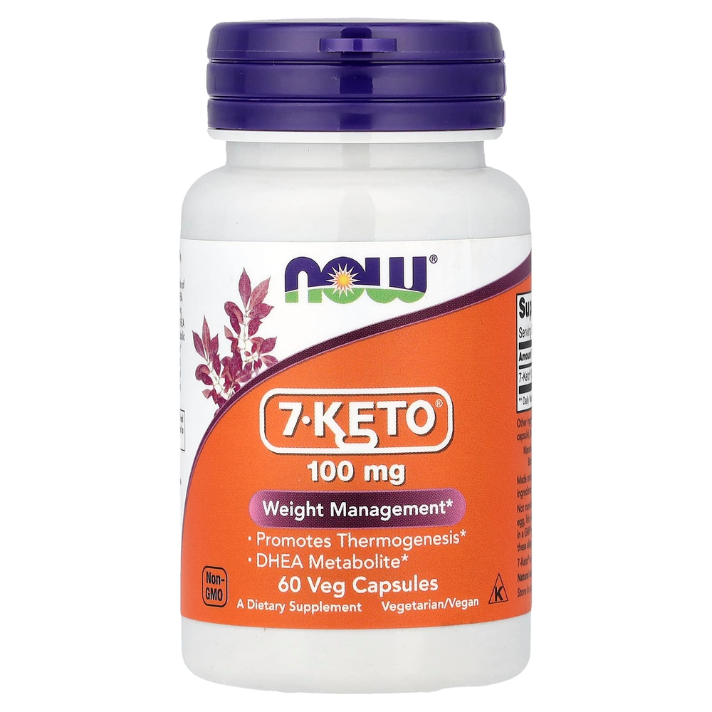 NOW Foods, 7-KETO, 100 мг, 60 капсул