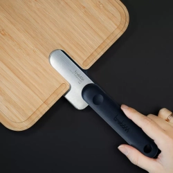 Доска разделочная с поварским ножом 43x24x2.4см Trebonn Chopping boards and Knives черная