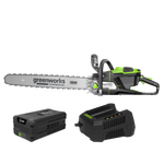 Цепная пила аккумуляторная Greenworks OCS800, 82V, 5,0 кВт, 50 см, бесщеточная, с АКБ 5Ач и ЗУ (2009707UB)