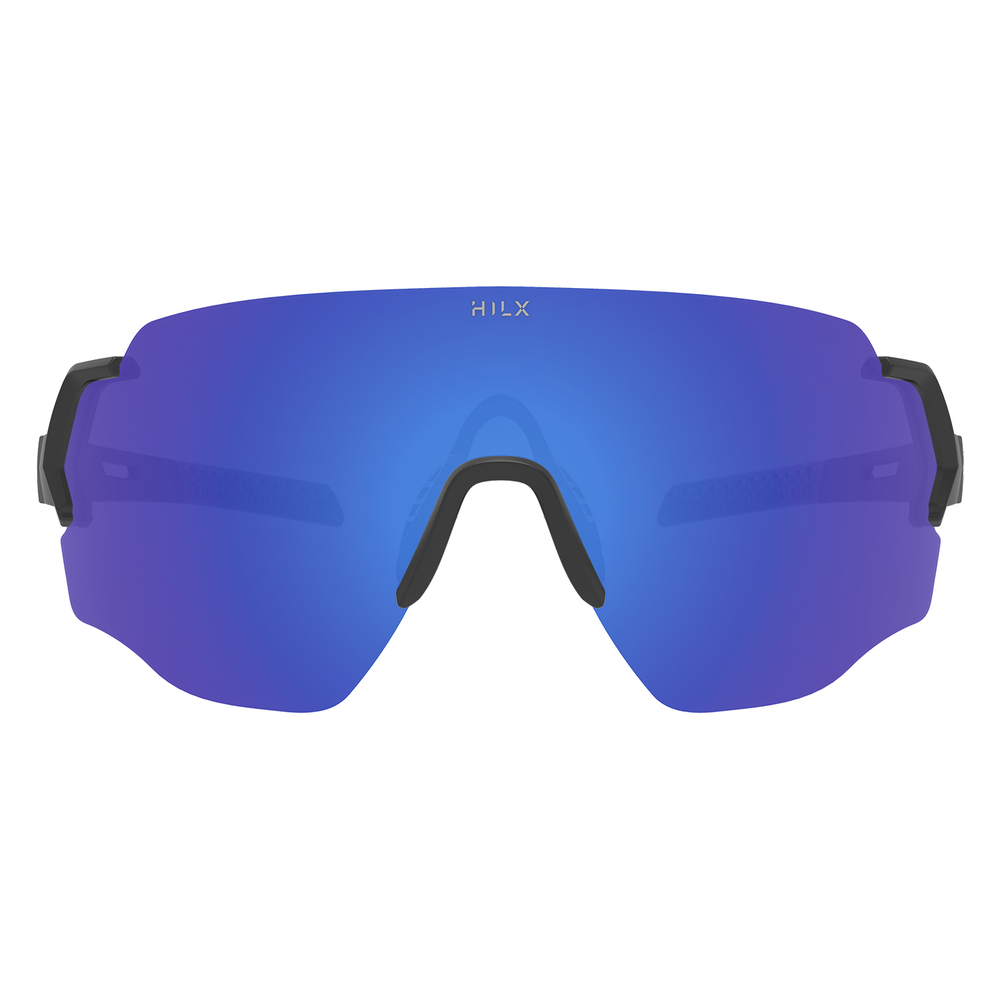 Спортивные очки HILX Savage (L) / Matt Black Grey / Blue Lens