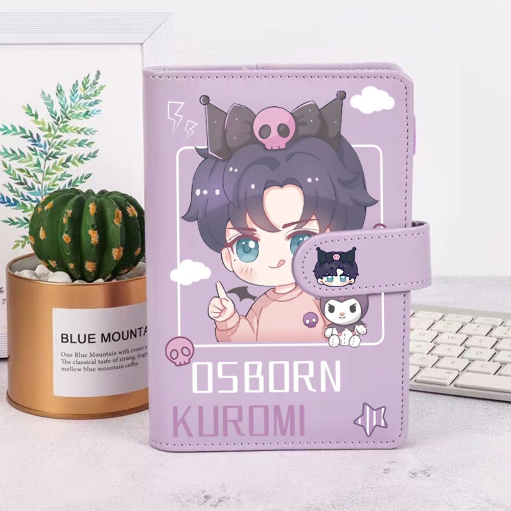 Ежедневник с застежкой "Sanrio Kuromi", фиолетовый Ежедневник с застежкой "Sanrio Kuromi", фиолетовый