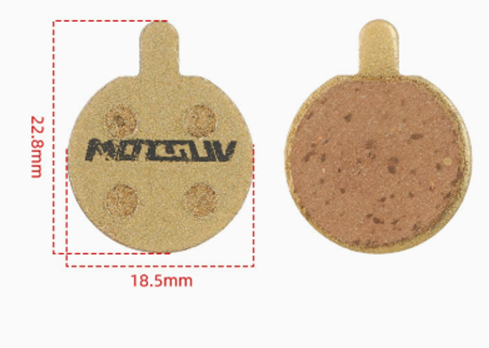 Цельнометаллические тормозные колодки на медной основе MOTSUV - 11C