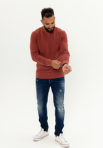 Свитшот Bowery NYC однотонный Fleece Burnt Red