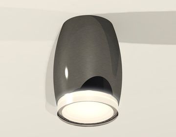Комплект накладного светильника c акрилом 1*MR16 GU5.3 XS1123022 DCH/FR/CL черный хром/белый матовый/прозрачный(C1123, N7160) DIY System Complects Ambrella