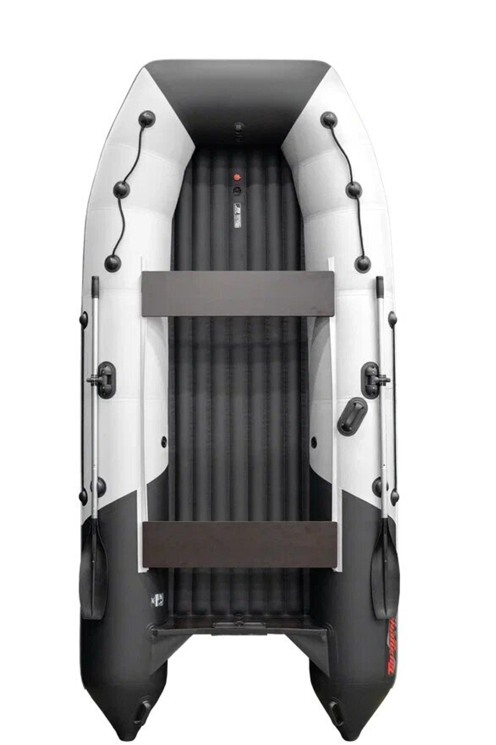 Лодка Таймень RX 3700 НДНД, 3700*1700*470 мм., цвет серый - черный