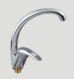 Смеситель для кухни 40к F4102-2 FRAP (выс.пов.излив, п/гайку, без подводки, хром, силумин)