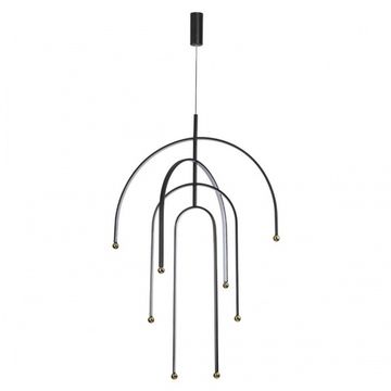 Подвесной светодиодный светильник 95W 3000К 6633/95L чёрный Memfi Odeon Light