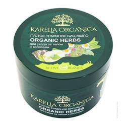 Густое ТРАВЯНОЕ био-мыло "Organic HERBS", 500мл KARELIA ORGANICA