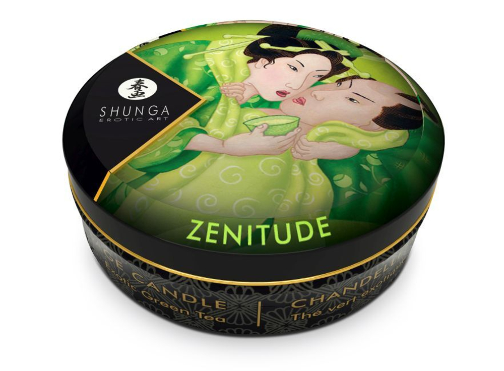 Shunga - Массажная свеча, Exotic Green Tea мини 30 мл