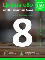 Цифра из пластика на стену