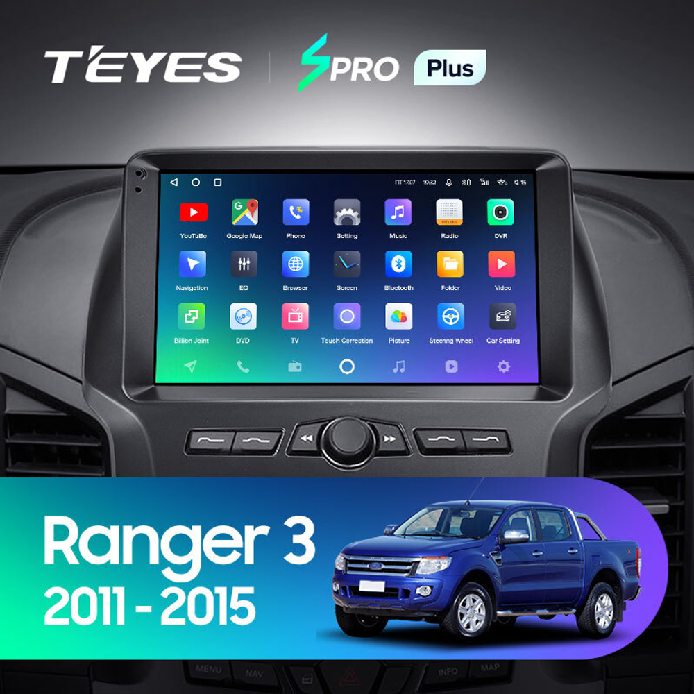 Teyes SPRO Plus 9"для Ford Ranger 3 2011-2015+CANBUS