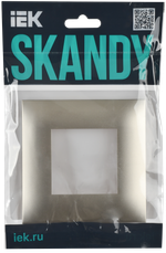 SKANDY Рамка 1-местная SK-F01Sh шампань IEK