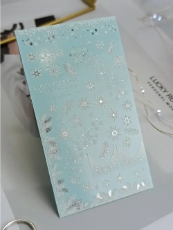 Lucky Rose Слайдеры наклейки для длинных ногтей 378