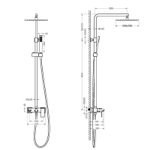 Душевая система Timo Selene SX-1030/16 белый матовый