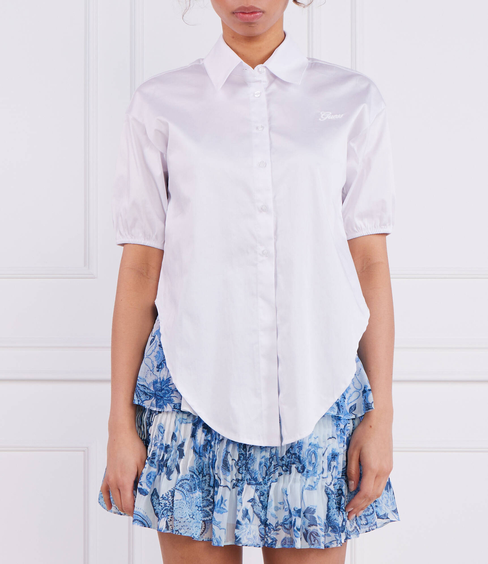 Рубашка SS BOWED JUNE GUESS - белый(W3GH71 WE2Q0)