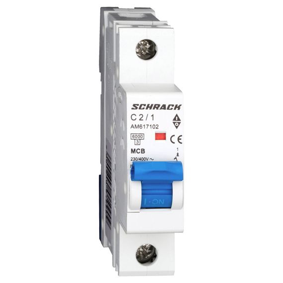 Автоматический выключатель Schrack Technik 1P C 2A 6kA Amparo AM617102--