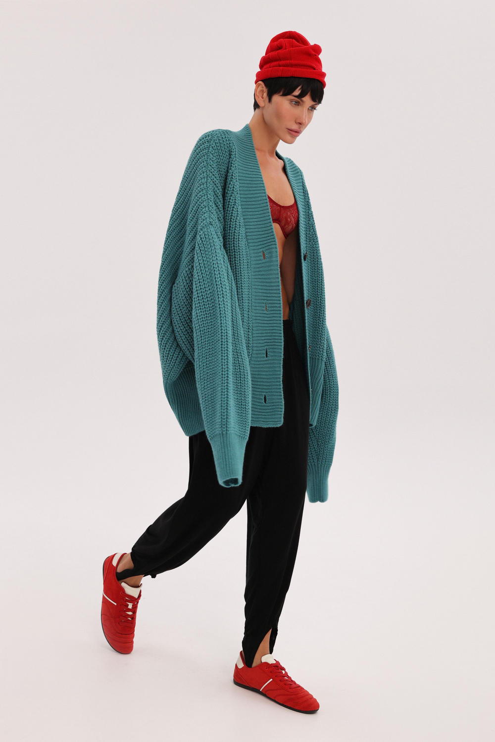 Объёмный кардиган