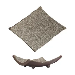 Блюдо прямоугольное 18*17 см h6,5 см емкость для закусок Brown Taiga P.L. Proff Cuisine [1]
