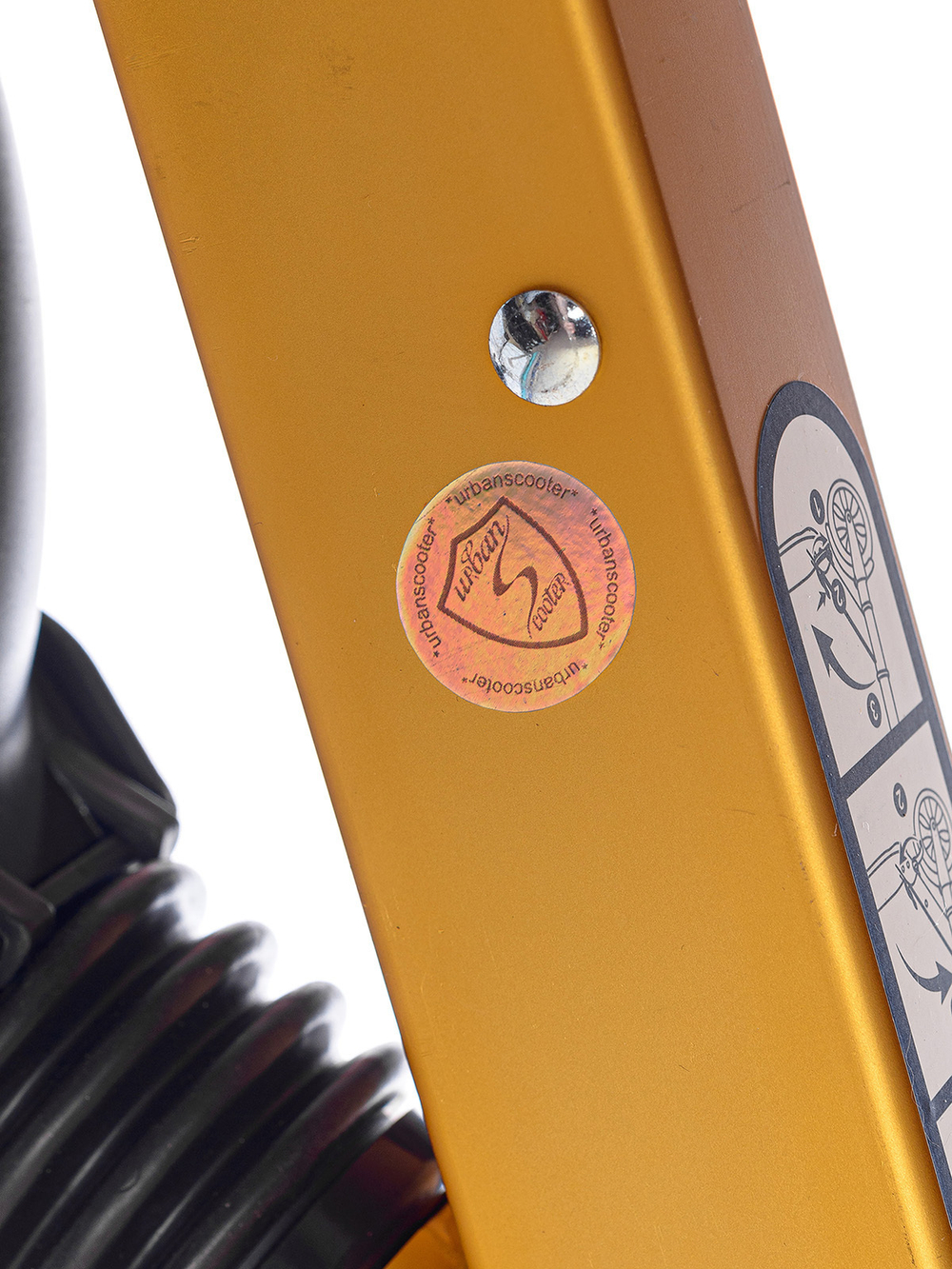 Самокат Urban Scooter Original tm Disc Bronze, (2024), с дисковым тормозом, складной, городской, двухколесный